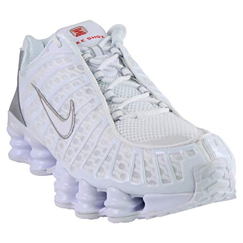 NIKE W SHOX TL White×silver Women's shoes Nike W Shox Tl White/ White-Metallic Silver